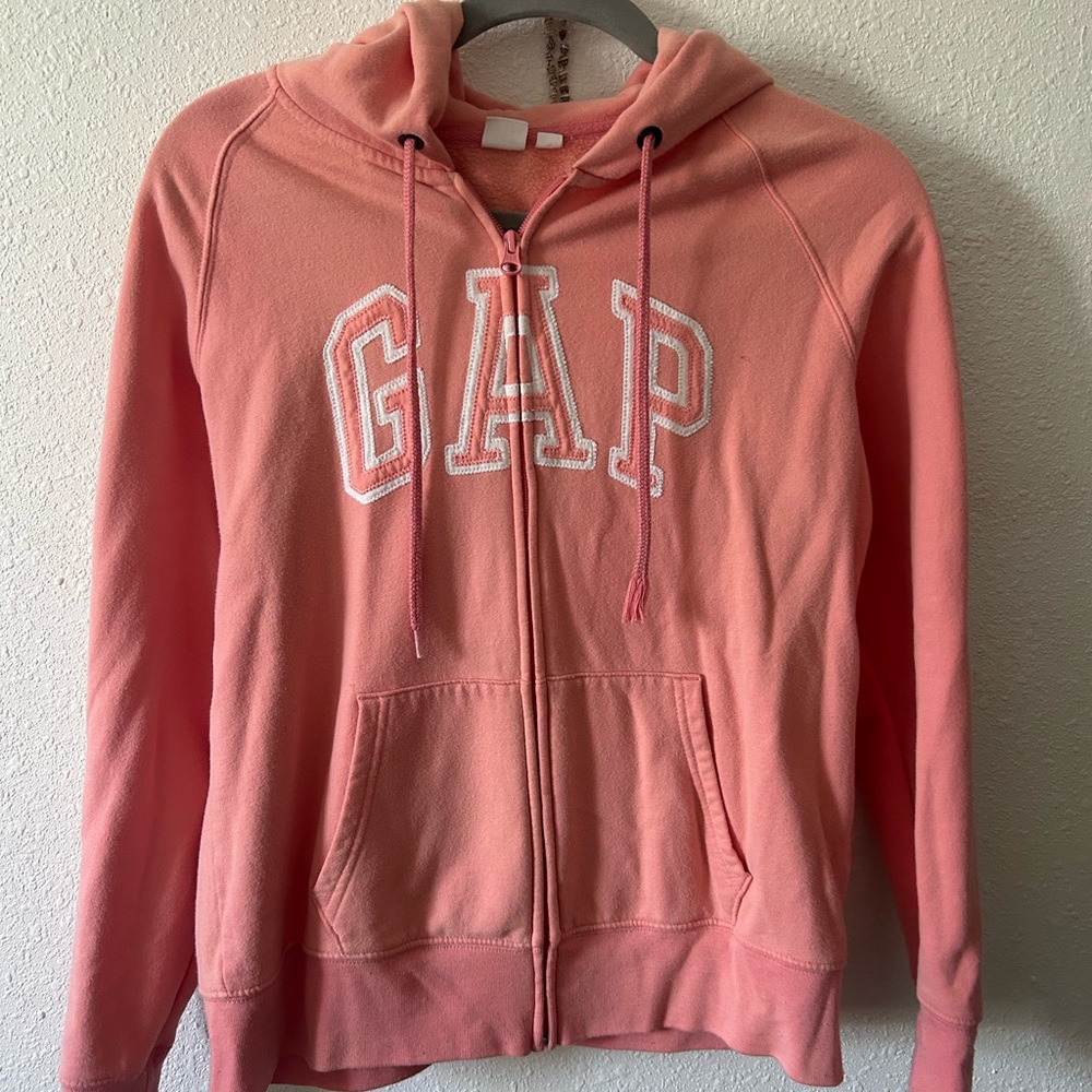 Gap Pink/Peach Zip Up Hoodie